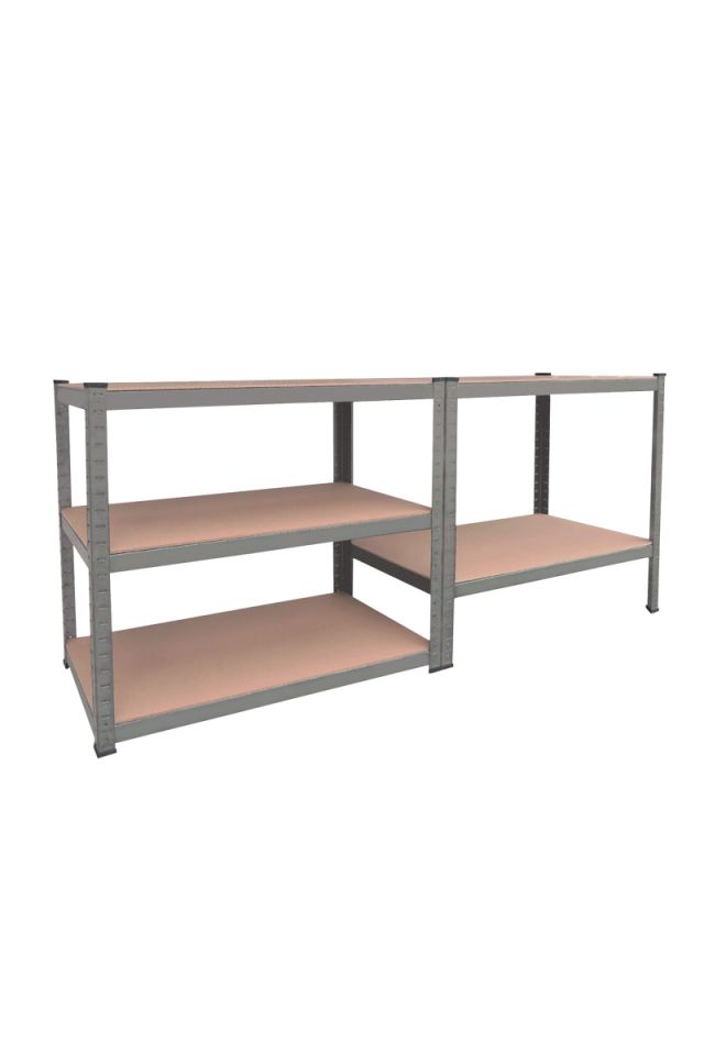 UNIMAC ΡΑΦΙΕΡΑ ΜΕΤΑΛΛΙΚΗ 75x30x172 ΓΑΛΒ. 75kg 5 ΡΑΦΙΑ MDF 610417