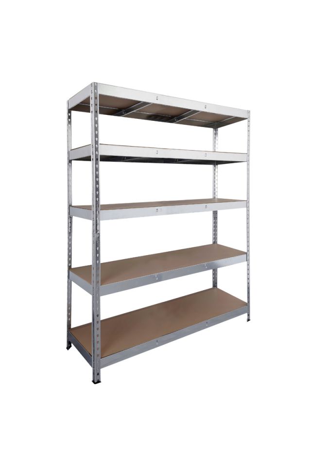 UNIMAC ΡΑΦΙΕΡΑ ΜΕΤΑΛΛΙΚΗ 100x50x200 ΓΑΛΒ. 300kg 5 ΡΑΦΙΑ MDF 610418