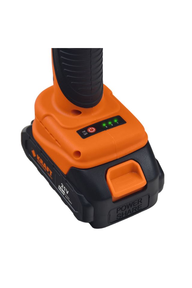 KRAFT ΨΑΛΙΔΙ ΚΛΑΔΕΜΑΤΟΣ ΜΠΑΤΑΡΙΑΣ 28mm 21V 2x2Ah 691165