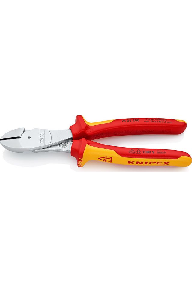 KNIPEX 1000V ΠΛΑΓΙΟΚΟΦΤΗΣ 200MM 7406200