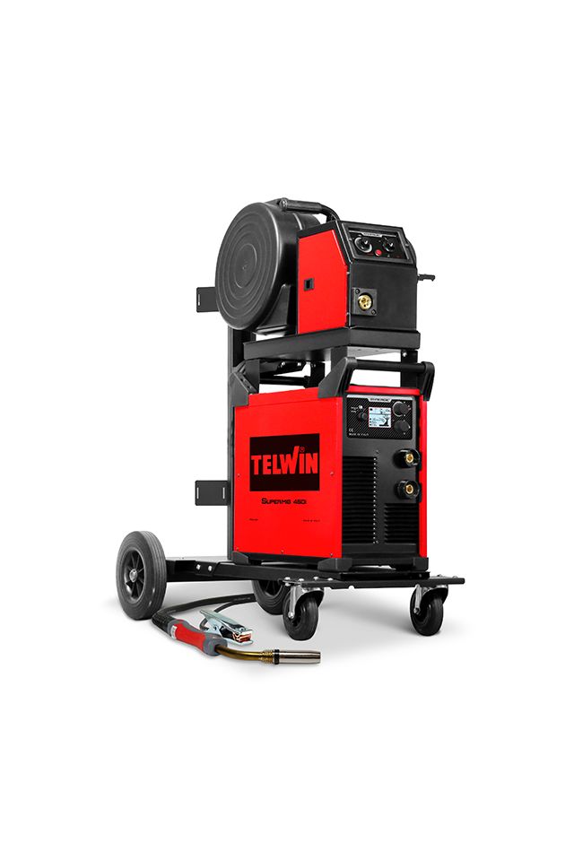 TELWIN ΗΛΕΚΤΡΟΣΥΓΚΟΛΛΗΣΗ INVERTER ΣΥΡΜΑΤΟΣ SUPERMIG 450I PACK + TROLLEY 816905
