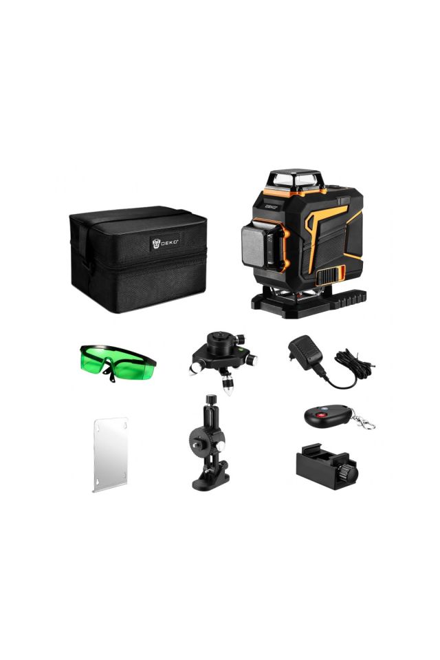 DEKO Αλφάδι Σταυρωτό Laser 360° 4D 16 Γραμμών DKLL16PS1