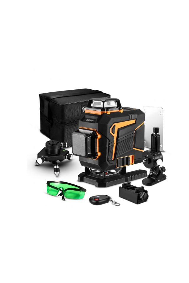 DEKO Αλφάδι Σταυρωτό Laser 360° 4D 16 Γραμμών DKLL16PS1