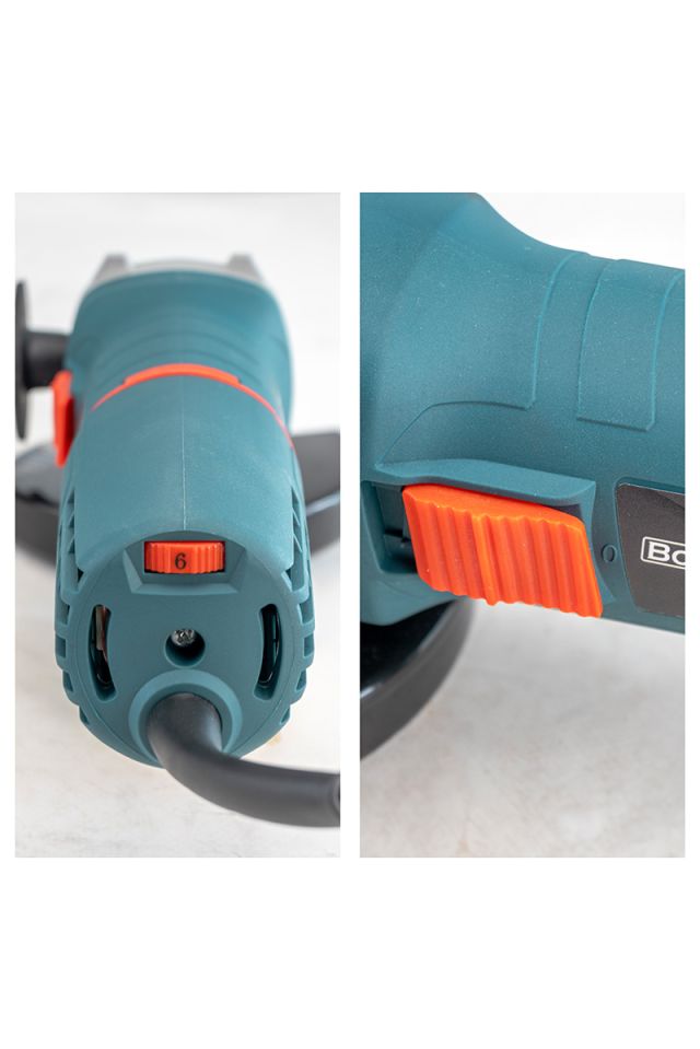 BORMANN ΓΩΝΙΑΚΟΣ ΤΡΟΧΟΣ ΡΥΘΜΙΖΟΜΕΝΟΣ 840W, Φ125MM BAG8000 017080
