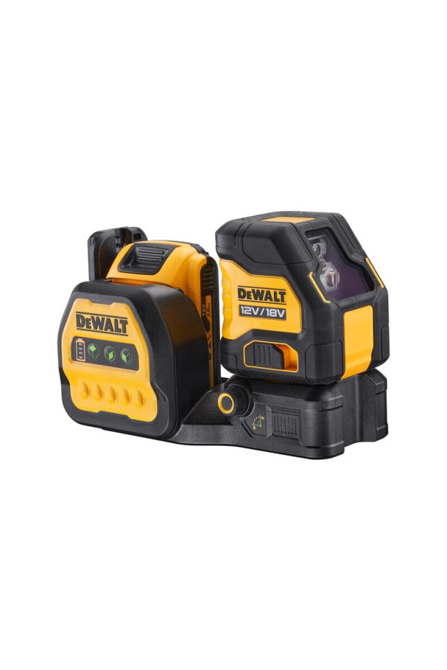 DEWALT ΛΕΪΖΕΡ ΣΤΑΥΡΟΥ ΑΥΤΟΑΛΦΑΔΙΑΖΟΜΕΝΟ ΠΡΑΣΙΝΗΣ ΠΡΟΒΟΛΗΣ ΜΠΑΤΑΡΙΑΣ 12/18V Li-Ion (1x2.0Ah) DCE088D1G18-QW