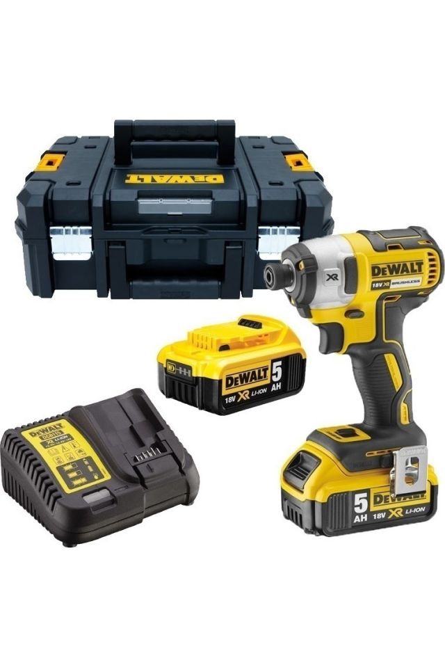 DEWALT ΠΑΛΜΙΚΟ ΚΑΤΣΑΒΙΔΙ 3 ΤΑΧΥΤΗΤΩΝ 5AH 18V DCF887P2-QW