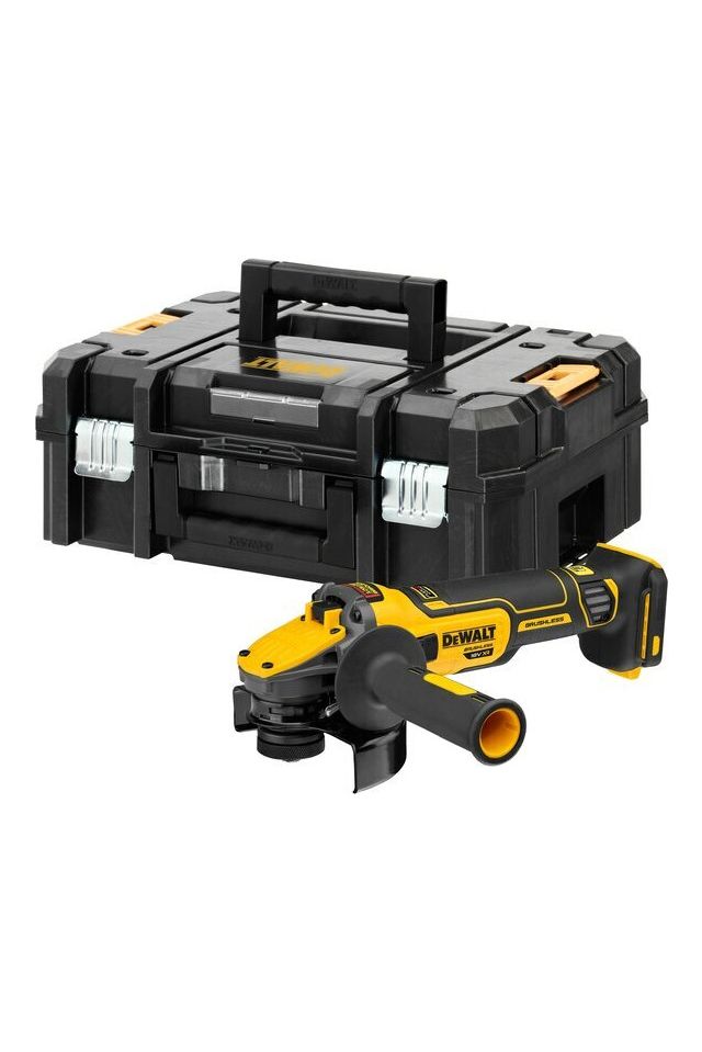 DEWALT ΓΩΝΙΑΚΟΣ ΤΡΟΧΟΣ 125mm 18V XR BRUSHLESS ΧΩΡΙΣ ΜΠΑΤΑΡΙΑ ΚΑΙ ΦΟΡΤΙΣΤΗ ΣΕ ΒΑΛΙΤΣΑ DCG409NT-XJ