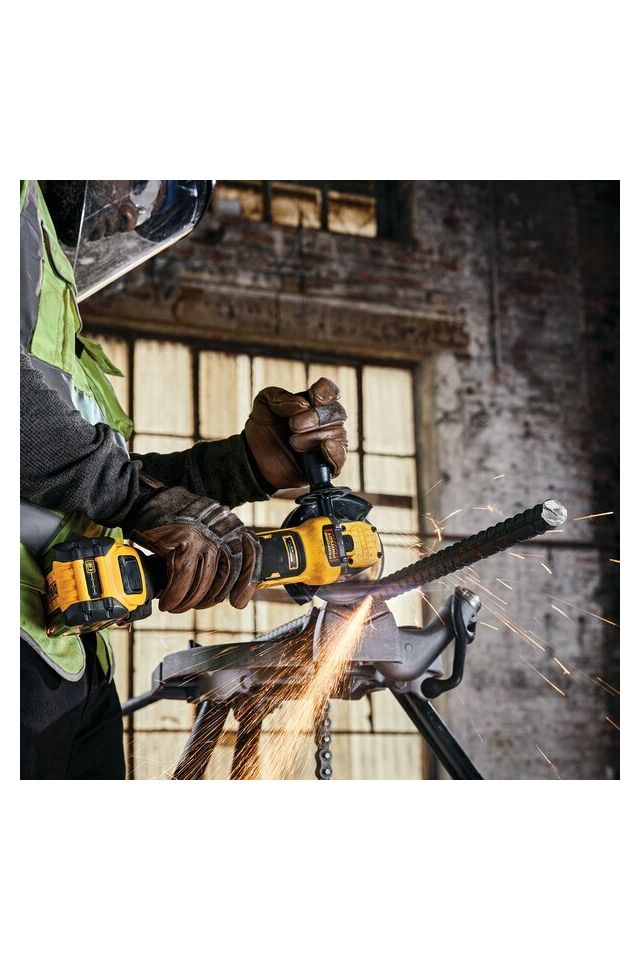 DEWALT ΓΩΝΙΑΚΟΣ ΤΡΟΧΟΣ 125mm 18V XR BRUSHLESS ΧΩΡΙΣ ΜΠΑΤΑΡΙΑ ΚΑΙ ΦΟΡΤΙΣΤΗ ΣΕ ΒΑΛΙΤΣΑ DCG409NT-XJ