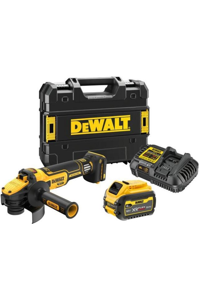 DEWALT ΓΩΝΙΑΚΟΣ ΤΡΟΧΟΣ 125mm 18V XR ΡΥΘΜΙΖΟΜΕΝΗΣ ΤΑΧΥΤΗΤΑΣ DCG409VST1-QW