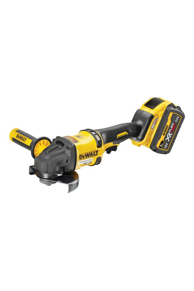 DEWALT ΓΩΝΙΑΚΟΣ ΤΡΟΧΟΣ 54V XR FLEXVOLT 125mm (2X6Ah) DCG418T2-QW