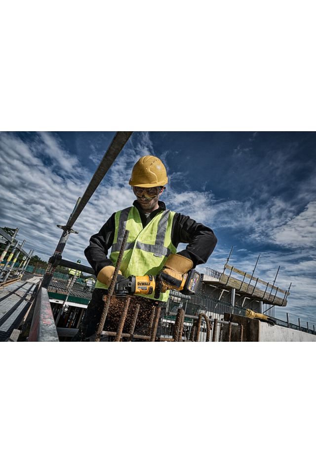 DEWALT ΓΩΝΙΑΚΟΣ ΤΡΟΧΟΣ 125MM 54V XR BRUSHLESS FLEXVOLT (ΜΟΝΟ ΣΩΜΑ) DCG414N-XJ