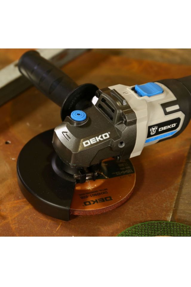 DEKO ΓΩΝΙΑΚΟΣ ΤΡΟΧΟΣ MΠΑΤΑΡΙΑΣ 20V Φ125 4AH DKAG20BL01-S2