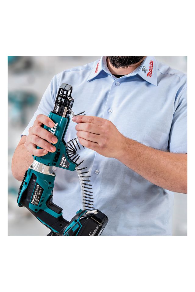 MAKITA ΚΑΤΣΑΒΙΔΙ ΓΥΨΟΣΑΝΙΔΑΣ 18V BL MOTOR + ΑΝΤΑΠΤΟΡΑΣ DFS452AJX2
