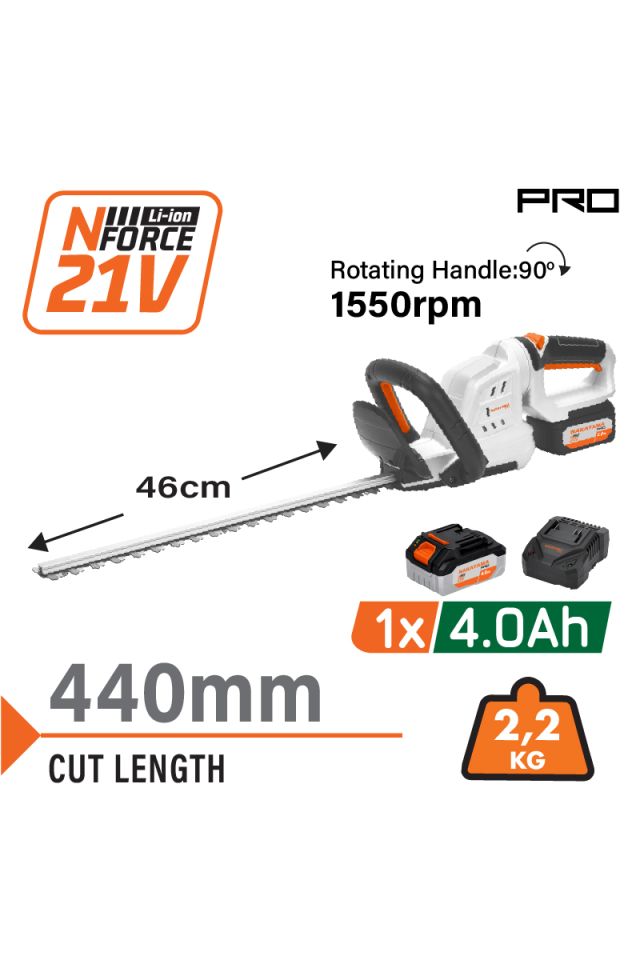 NAKAYAMA PRO ΨΑΛΙΔΙ ΜΠΟΡΝΤΟΥΡΑΣ ΜΠΑΤΑΡΙΑΣ 21V, LI-ION (1X4AH) ΜΕ ΠΕΡΙΣΤΡΕΦΟΜΕΝΗ ΛΑΒΗ 90° EC1651X4 086390