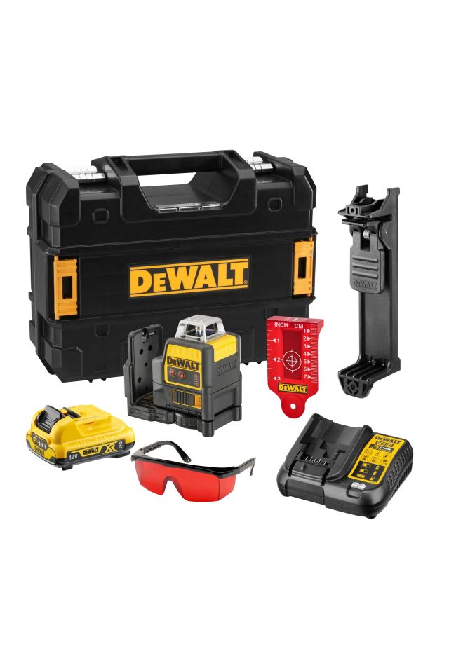 DEWALT LASER ΔΙΠΛΗΣ ΠΡΟΒΟΛΗΣ 360° ΚΟΚΚΙΝΟ DCE0811D1R-QW