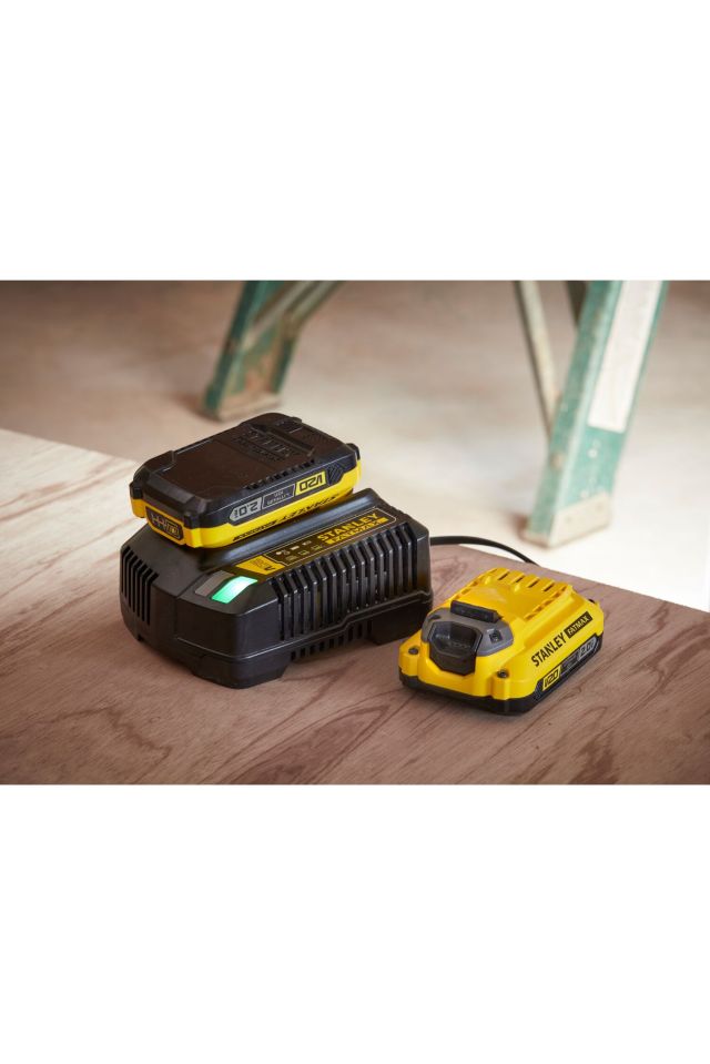 STANLEY ΣΕΤ V20 18V 2 ΜΠΑΤΑΡΙΕΣ 2Ah ΚΑΙ ΦΟΡΤΙΣΤΗΣ 2A FATMAX SFMCB12D2-QW