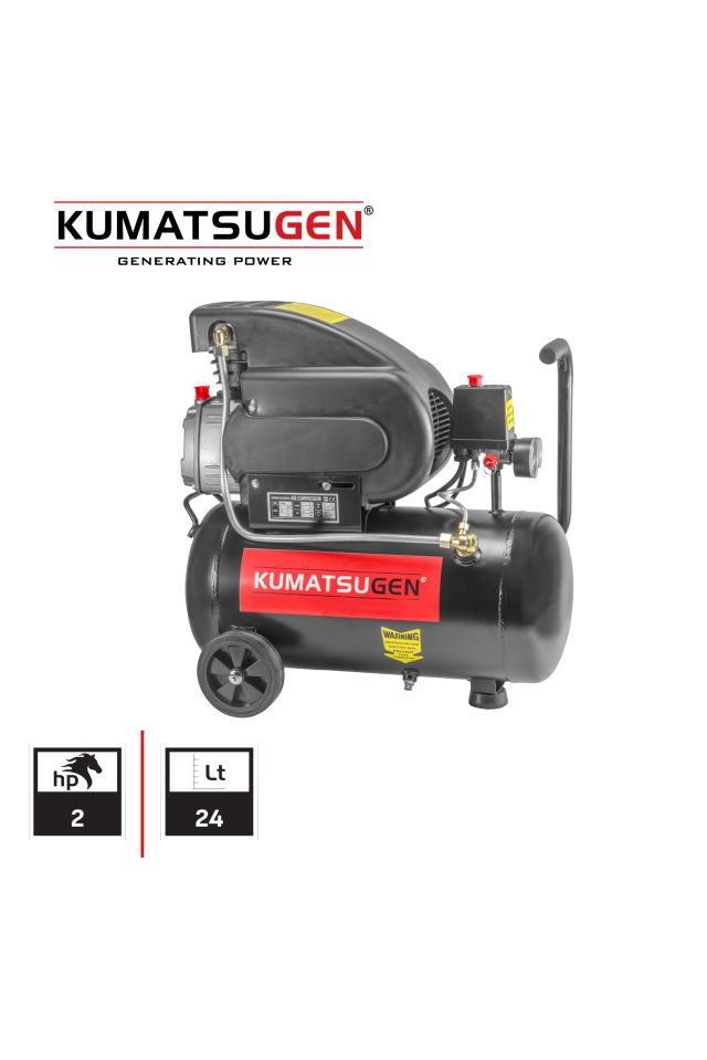 KUMATSUGEN ΑΕΡΟΣΥΜΠΙΕΣΤΗΣ ΜΟΝΟΜΠΛΟΚ 2HP/24L,188L/MIN KAC024 080657