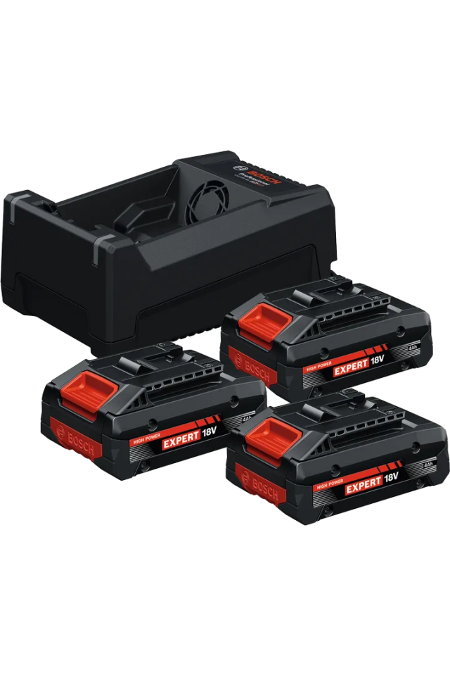 BOSCH ΣΕΤ ΦΟΡΤΙΣΤΗΣ & ΜΠΑΤΑΡΙΕΣ EXBA18V-40 + GAL 12V/18V-80 (18V Li-Ion 3x4.0Ah) 0615V0005X