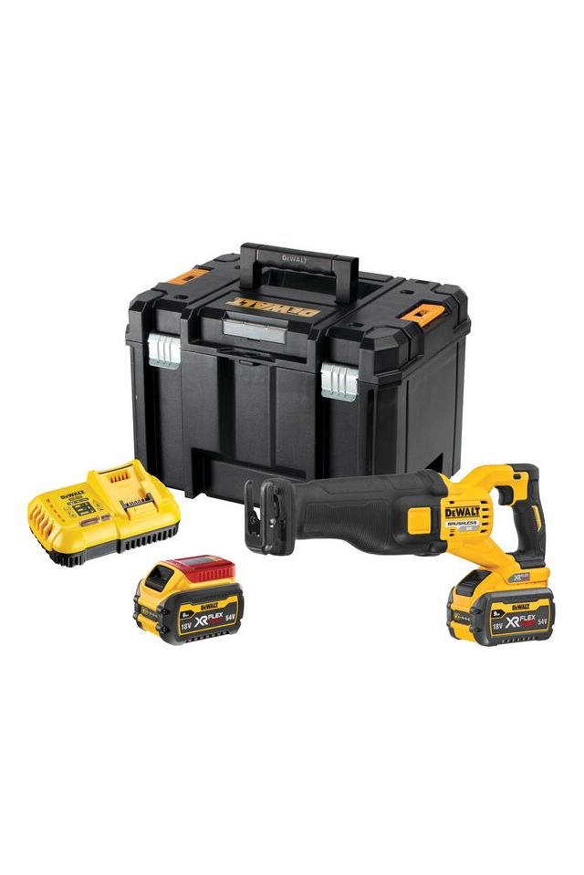 DEWALT ΣΠΑΘΟΣΕΓΑ ΜΠΑΤΑΡΙΑΣ 54V Li-Ion XR FLEXVOLT BRUSHLESS (2x9.0Ah) ΣΕ TSTAK DCS389X2-QW