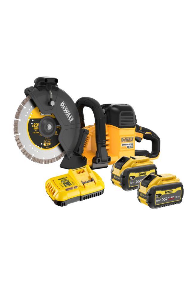 DEWALT ΚΟΦΤΗΣ ΜΠΕΤΟΥ 230mm ΜΠΑΤΑΡΙΑΣ 54V Li-Ion XR FLEXVOLT BRUSHLESS 2 x 9.0Ah DCS691X2-QW