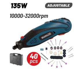 BORMANN BMG1360 ΠΟΛΥΕΡΓΑΛΕΙΟ 135W ΜΕ 40 ΕΞΑΡΤΗΜΑΤΑ 043072