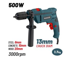  BORMANN BID5100 ΔΡΑΠΑΝΟ ΚΡΟΥΣΤΙΚΟ 500W,0-2900RPM,ΤΣΟΚ ΑΥΤΟΜΑΤΟ 13MM,ΟΔΗΓΟΣ ΒΑΘΟΥΣ 054757