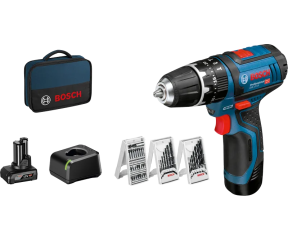 BOSCH ΚΡΟΥΣΤΙΚΟ ΔΡΑΠΑΝΟΚΑΤΣΑΒΙΔΟ ΜΠΑΤΑΡΙΑΣ GSB 12V-15 PROFESSIONAL (1x2.0Ah+1x4.0Ah) 06019B690G