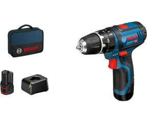 BOSCH ΚΡΟΥΣΤΙΚΟ ΔΡΑΠΑΝΟΚΑΤΣΑΒΙΔΟ ΜΠΑΤΑΡΙΑΣ GSB 12V-15 PROFESSIONAL (2x2.0Ah) 06019B6901