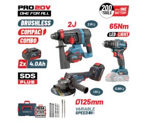 BORMANN PRO BBP5436X44T3CA ΣΕΤ COMPACT BRUSHLESS KΡΟΥΣΤΙΚΟ ΔΡΑΠ/ΒΙΔΟ & ΓΩΝΙΑΚΟΣ ΤΡΟΧΟΣ BRUSHLESS 085041