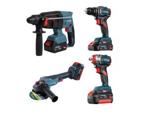BORMANN PRO ΣΕΤ BRUSHLESS ΜΠΑΤΑΡΙΑΣ,ΔΡΑΠΑΝ/ΒΙΔΟ,ΓΩΝΙΑΚΟΣ ΤΡΟΧΟΣ,ΠΝΕΥΜΑΤΙΚΟ & ΜΠΟΥΛ/ΔΟ BBP5438X44T4CA 085751
