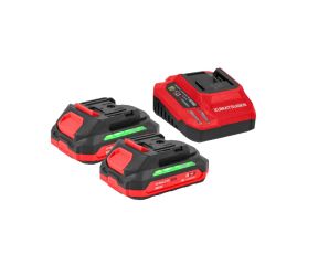 KUMATSUGEN STARTER KIT 20VGENIUS,ΜΠΑΤΑΡΙΕΣ 2X2.0AH & ΦΟΡΤΙΣΤΗΣ 4Α KDC822 087038