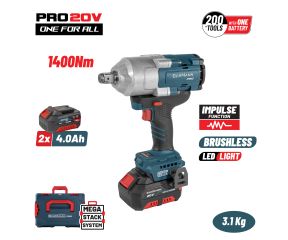 BORMANN PRO ΜΠΟΥΛΟΝΟΚΛΕΙΔΟ BRUSHLESS MΠΑΤΑΡΙΑΣ 20V (2x4.0AH) BBP5392X44CΑ 088592