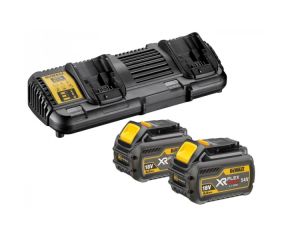 DEWALT XR FLEXVOLT ΦΟΡΤΙΣΤΗΣ ΔΥΟ ΘΕΣΕΩΝ ME 2 ΜΠΑΤΑΡΙΕΣ DCB546 18/5V 6.0Ah DCB132T2