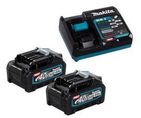 MAKITA ΣΕΤ 2 ΜΠΑΤΑΡΙΕΣ 40V/4.0AH ΚΑΙ ΦΟΡΤΙΣΤΗΣ 191J97-1
