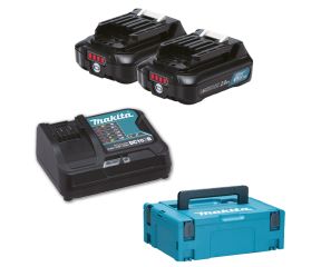 MAKITA ΣΕΤ 2 ΜΠΑΤΑΡΙΕΣ 12V/2.0Ah ΣΕ ΘΗΚΗ ΜΕΤΑΦΟΡΑΣ 197658-5