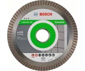 BOSCH ΔΙΑΜΑΝΤΟΔΙΣΚΟΣ ΚΟΠΗΣ BEST FOR CERAMIC Extra-Clean Turbo 125mm 2608602479