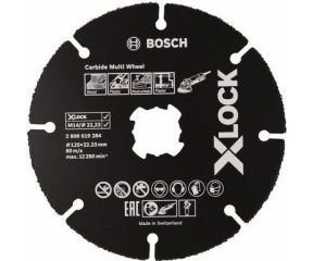 BOSCH ΔΙΣΚΟΣ CARBIDE MULTI WHEEL X-LOCK 125MM 2608619284