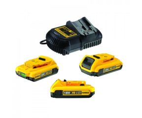 DEWALT 18V XR ΠΟΛΥΦΟΡΤΙΣΤΗΣ ΜΕ 3 x 2.0Ah ΜΠΑΤΑΡΙΕΣ DCB115D3-QW