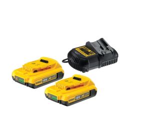 DEWALT 18V XR ΠΟΛΥΦΟΡΤΙΣΤΗΣ ΜΕ 2 x 2.0Ah ΜΠΑΤΑΡΙΕΣ DCB115D2-QW