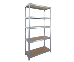 UNIMAC ΡΑΦΙΕΡΑ ΜΕΤΑΛΛΙΚΗ 75x30x172 ΓΑΛΒ. 75kg 5 ΡΑΦΙΑ MDF 610417