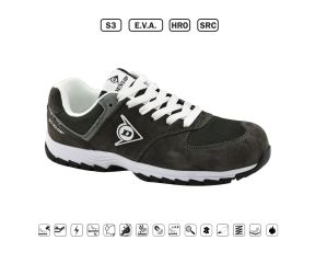 DUNLOP ΠΑΠΟΥΤΣΙΑ ΕΡΓΑΣΙΑΣ SUEDE+MESH FLYING ARROW - ΓΚΡΙ - S3,E.V.A.,HRO,SRC 710843-9