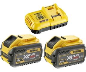 DEWALT XR FLEXVOLT ΠΟΛΥΦΟΡΤΙΣΤΗΣ ΜΕ 2 x 9.0Ah ΜΠΑΤΑΡΙΕΣ DCB118X2