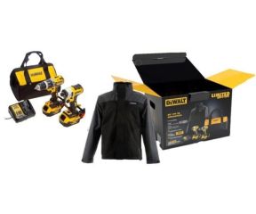 DEWALT SET KΡΟΥΣΤΙΚΟ ΔΡΑΠ/ΔΟ ΚΑΙ ΠΑΛΜΙΚΟ KΑΤΣΑΒΙΔΙ 18V 2X5.0AH (ΔΩΡΟ ΜΠΟΥΦΑΝ DEWALT) DCK266P2LR-QW