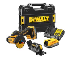 DEWALT ΓΩΝΙΑΚΟΣ ΤΡΟΧΟΣ-ΚΟΦΤΗΣ 76MM 18V XR BRUSHLESS POWERSTACK LI-ION DCS438E2T-QW