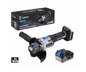 DEKO ΓΩΝΙΑΚΟΣ ΤΡΟΧΟΣ MΠΑΤΑΡΙΑΣ 20V Φ125 4AH DKAG20BL01-S2