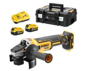 DEWALT ΓΩΝΙΑΚΟΣ ΤΡΟΧΟΣ 18V XR BRUSHLESS DCG405P2-QW 125mm 
