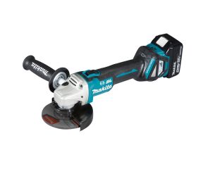 MAKITA ΓΩΝΙΑΚΟΣ ΤΡΟΧΟΣ ΡΥΘΜ. 18V 125/115 MM BL - AWS - ΦΡΕΝΟ DGA514RTJU