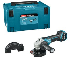 MAKITA ΓΩΝΙΑΚΟΣ ΤΡΟΧΟΣ ΡΥΘΜ. 18V 125/115 mm BL - ΦΡΕΝΟ (ΜΟΝΟ ΤΟ ΣΩΜΑ) DGA517ZJ