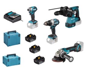 MAKITA PROMO 4 ΕΡΓΑΛΕΙΩΝ 18V (3X5.0Ah) DLX4195JX1