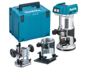 MAKITA ΚΟΥΡΕΥΤΙΚΟ ΠΕΡΙΘΩΡΙΩΝ 18V BL MOTOR + 3 ΒΑΣΕΙΣ (ΜΟΝΟ ΣΩΜΑ) DRT50ZJX2